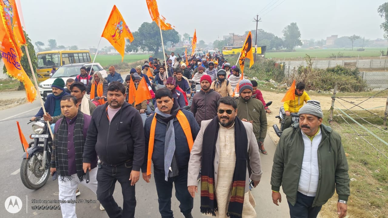 भब्य निकला बाइक रैली उमड़ा जनसैलाब