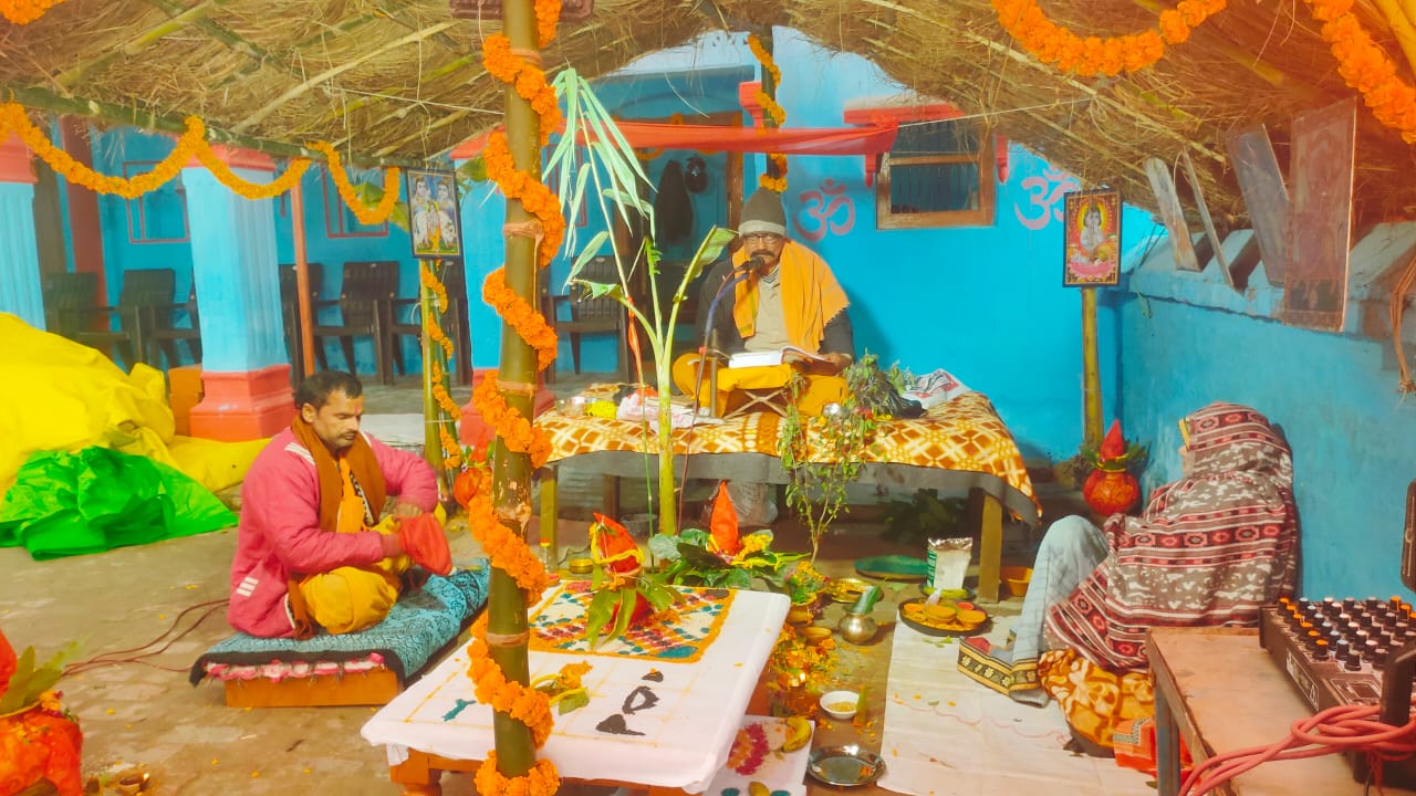 धर्म की रक्षा व अधर्म के नाश हेतु भगवान विष्णु ने लिया विविधावतार — आचार्य रामरक्षा उपाध्याय